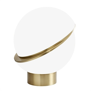 Lee Broom Crescent Table Lamp Opal/Brass