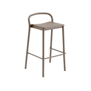 Muuto Linear Steel Bar Stool 75 cm Taupe