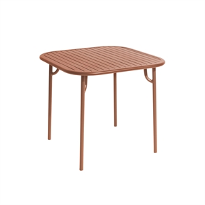 Petite Friture WEEK-END Square Table Terracotta