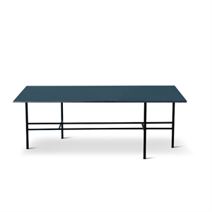 Bent Hansen Metro M108x55 Coffee Table Dark Gray/ 4179 Smokey Blue