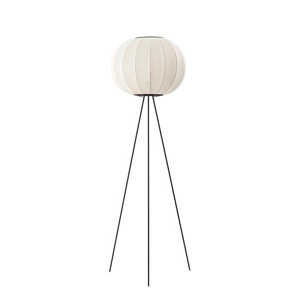 Made By Hand Knit-Wit Round Floor Lamp Ø45 Tall Pearl White