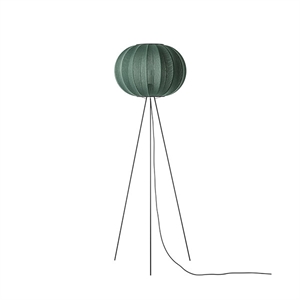 Made By Hand Knit-Wit Round Floor Lamp High Ø45 Tweed Green