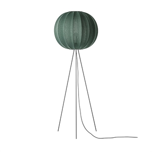 Made By Hand Knit-Wit Round Floor Lamp High Ø60 Tweed Green