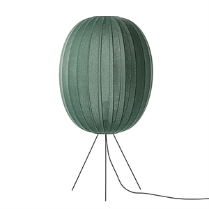 Made By Hand Knit-Wit High Oval Floor Lamp Medium Ø65 Tweed Green