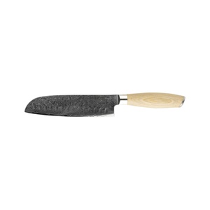 Mareld Akio Japanese Olive-Ground Santoku Knife 18 cm Wood