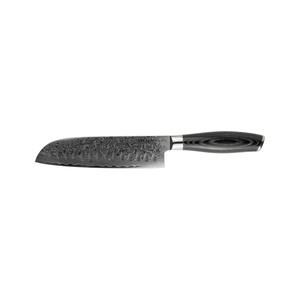 Mareld Akio Japanese Olive ground Santoku knife 18 cm Black