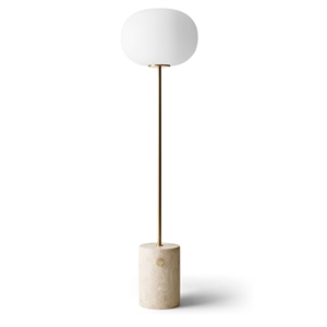 Audo JWDA Floor Lamp Travertine Marble & Brass