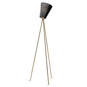 Northern Oslo Wood Floor Lamp Gold Base & Optional Shade