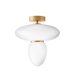 Nuura Rizzatto 42 Ceiling Lamp Opal/Brass