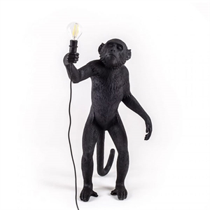 Seletti Monkey Standing Table Lamp Black Outdoor