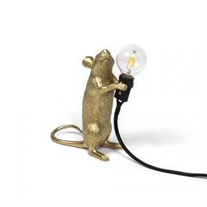 Seletti Mouse Step Standing Table Lamp Gold