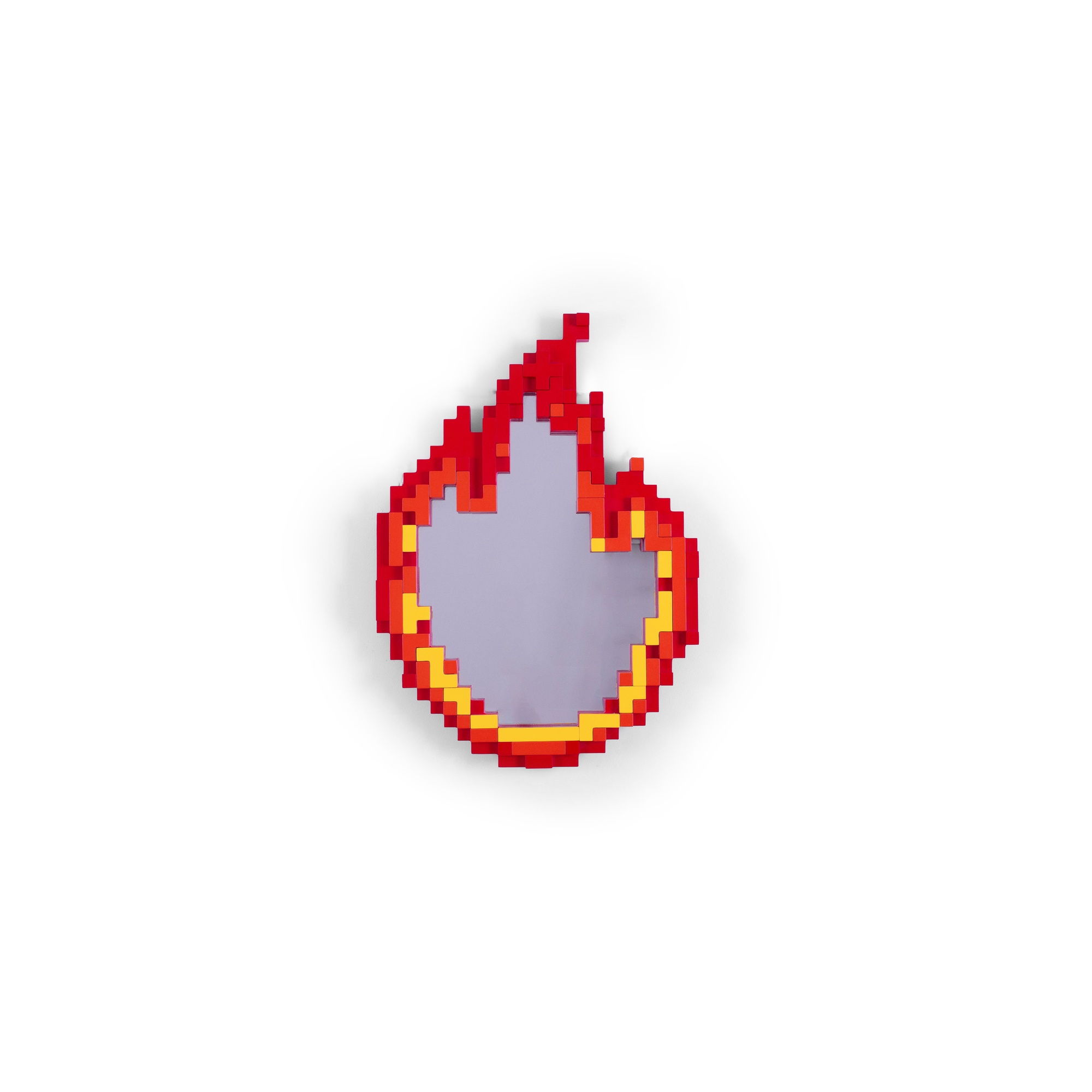 Seletti Pixel Flame Mirror Red/ Orange/ Yellow | AndLight