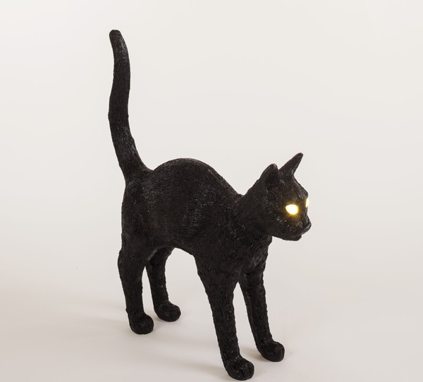 black cat table lamp