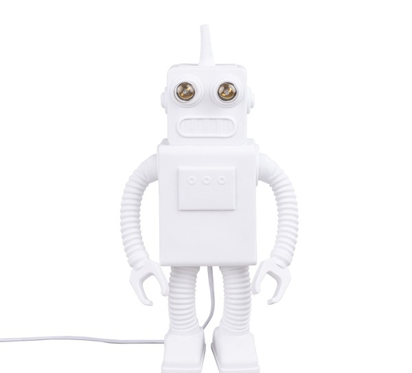 musikalsk Ynkelig Koge Seletti Robot Table Lamp White | AndLight