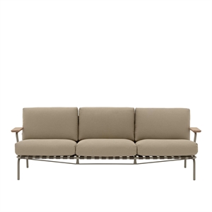 Muuto Settle Outdoor 3-Seater Sofa Ribbed Weave 5/Taupe