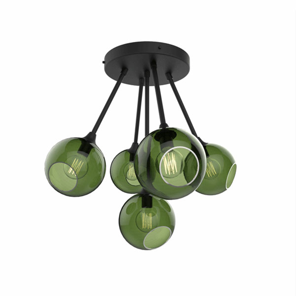 Design by Us Ballroom Molecule Ceiling Lamp Army/Sort