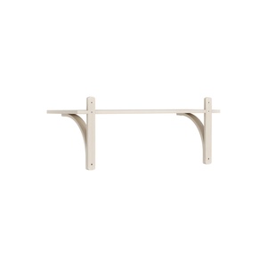 Swedese Levi Shelf 90 cm 1 Shelf Brass/ White Pigmented Lacquered Ash
