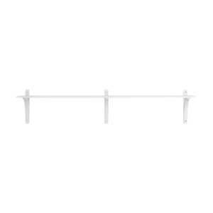 Swedese Levi Shelf 180 cm 1 Shelf Aluminum/ White Lacquered Ash