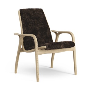 Swedese Laminate Armchair Oak Veneer/Espresso/Sheepskin