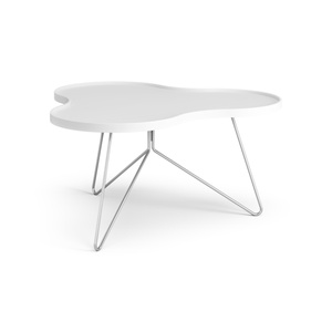Swedese Flower Mono Coffee Table 90x84 White/ Chrome