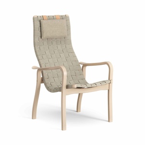 Swedese Primo Armchair High Natural Beech/ Black