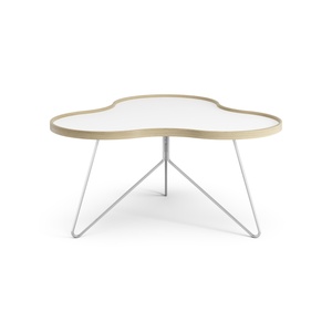 Swedese Flower Coffee Table 90x84 White/Oak/ Chrome