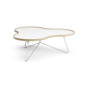 Swedese Flower Coffee Table 114x107 White/Oak/ Chrome