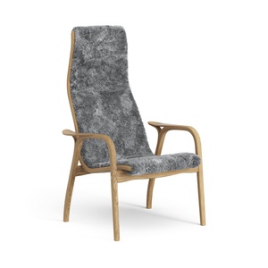 Swedese Lamino Armchair High Oiled Oak/Scandinavian Grey/Sheepskin