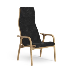 Swedese Lamino Armchair High Oiled Oak/ Black/Sheepskin