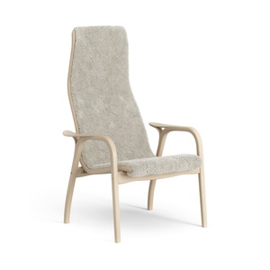 Swedese Lamino Armchair High Lacquered Beech/Moonlight/Sheepskin