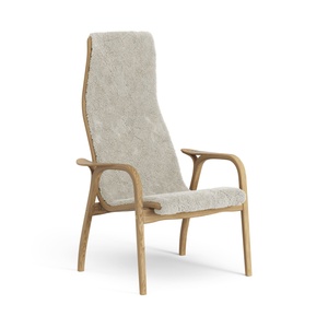 Swedese Lamino Armchair High Oiled Oak/Moonlight/Sheepskin