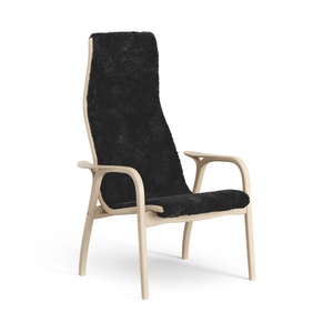 Swedese Lamino Armchair High Lacquered Beech/ Black/Sheepskin