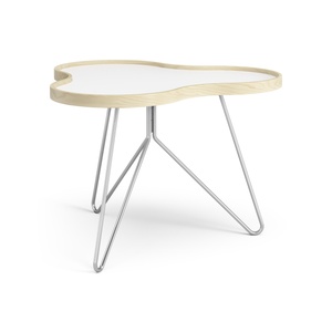 Swedese Flower Coffee Table 66x62 White/Beech/ Chrome