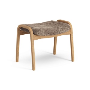 Swedese Lamino Footstool Oiled Oak/Sahara/Sheepskin