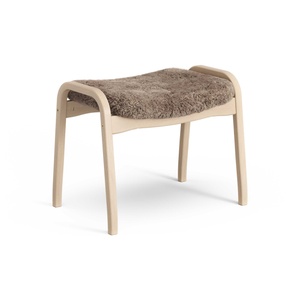Swedese Lamino Footstool Lacquered Beech/Sahara/Sheepskin