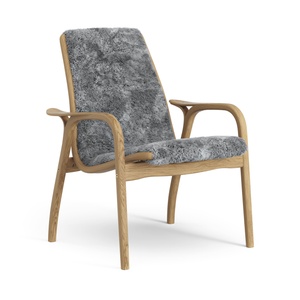 Swedese Laminate Armchair Oiled Oak/Scandinavian Grey/Sheepskin