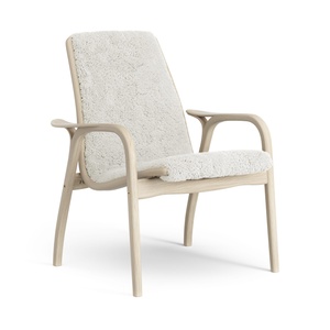 Swedese Laminate Armchair Lacquered Oak/ Off White/Sheepskin
