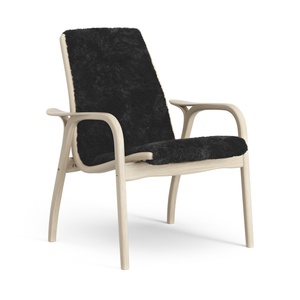 Swedese Laminate Armchair Lacquered Oak/ Black/Sheepskin