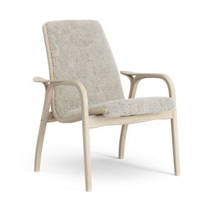 Swedese Laminate Armchair Lacquered Oak/Moonlight/Sheepskin