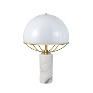 TATO Jil Table Lamp White/Brass & White Marble