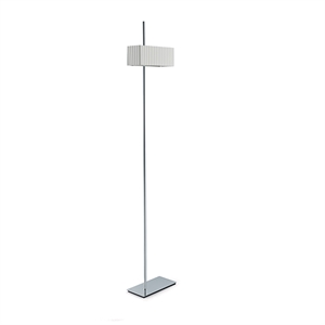 TATO Wallie Floor Lamp Chrome & White Tall