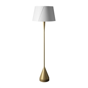 TATO De-Lux A4 Floor Lamp Gold & Matt White