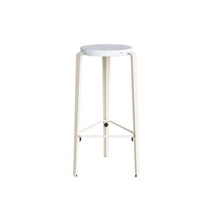 TipToe BIG LOU Stool Recycled Plastic White/Cream White