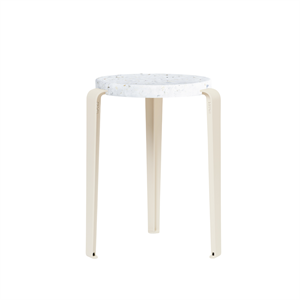 TipToe LOU Stool Recycled Plastic White/Cream White