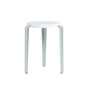 TipToe LOU Stool Recycled Plastic White/Pale Blue