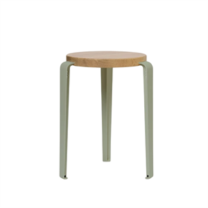 TipToe LOU Stool Oak/Khaki Green