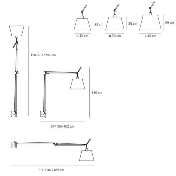 Tolomeo Mega Wall Lamp 42cm | AndLight