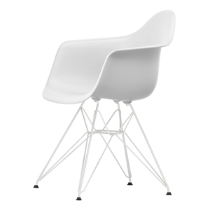 Vitra Eames Plastic DAR Dining Chair RE Cotton White/ White