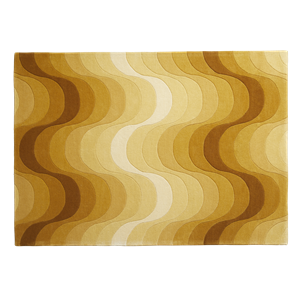 Verpan Wave Carpet Yellow