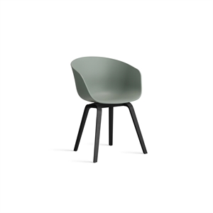 HAY AAC22 Dining Chair Black/Fall Green